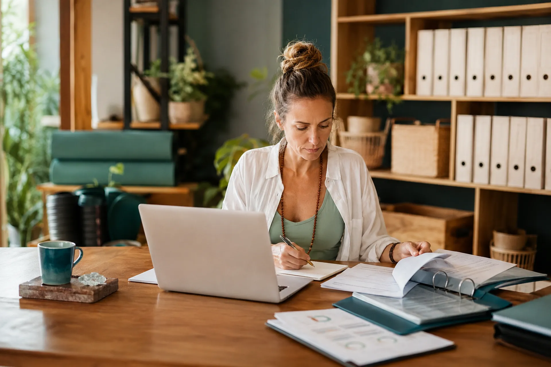 Yoga Business Coaching für Organisation, Versicherung und Finanzen im Yogastudio