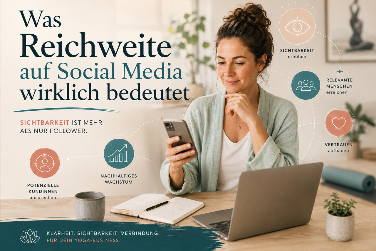 Was Reichweite auf Social Media für Yogalehrerinnen wirklich bedeutet