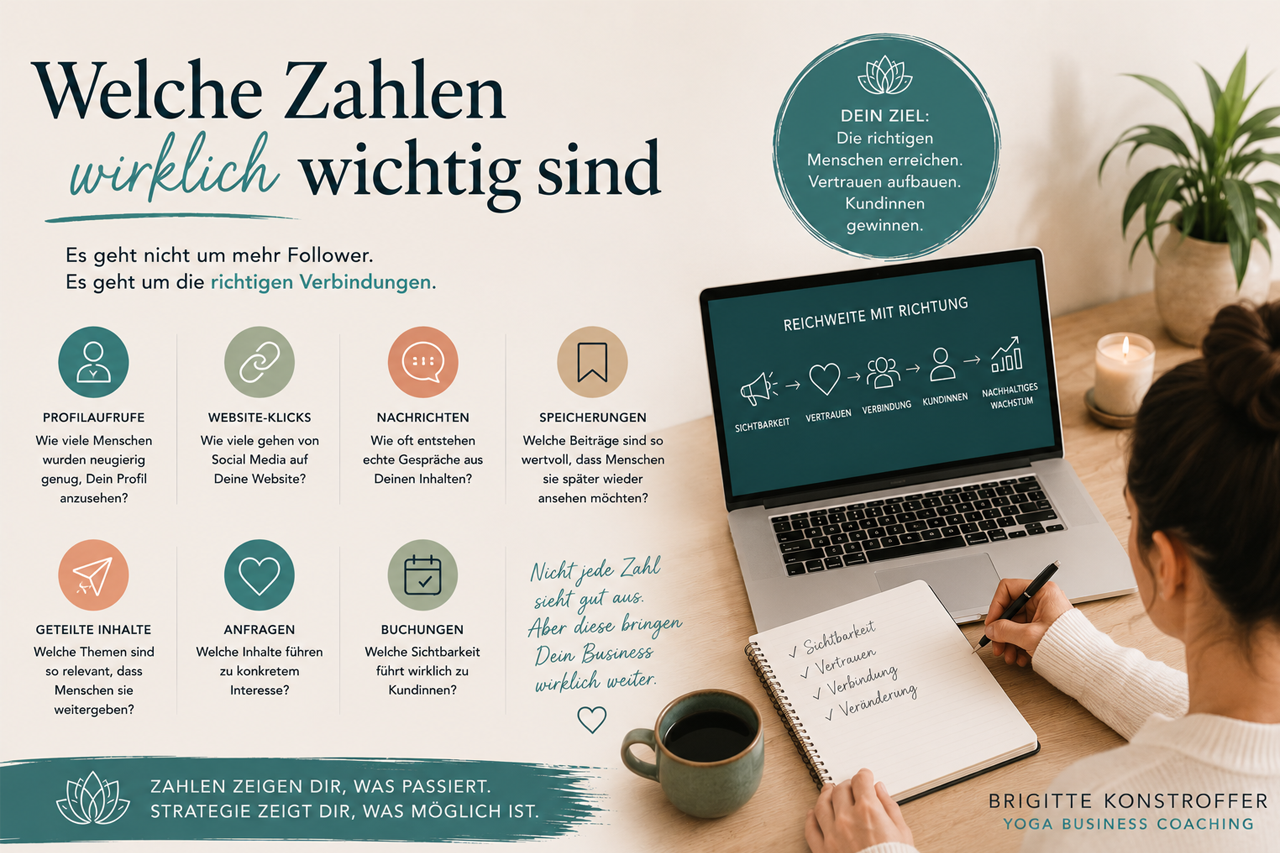 Welche Zahlen bei Social Media für Yogalehrerinnen wirklich wichtig sind