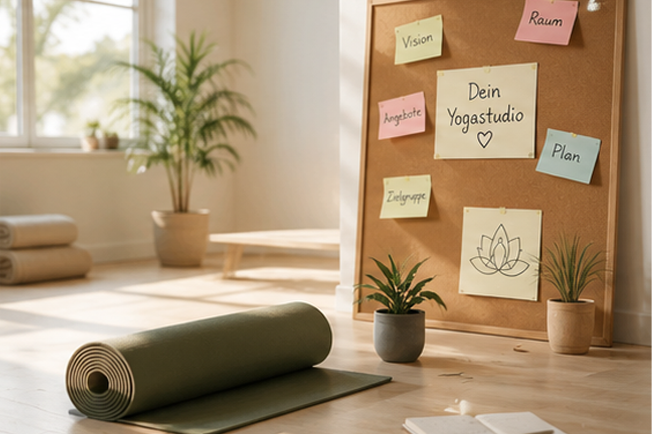 Yogalehrerin plant Angebote, Preise, Website und Marketing für ihr Yoga Business